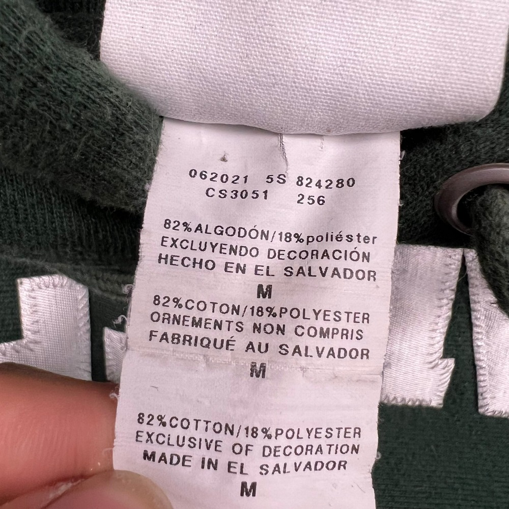 Champion Reverse Weave Tulane University Hoodie Green Mens Medium CS3051 - Picture 5 of 7